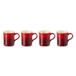 Set de 4 tazas cereza Seattle Le Creuset