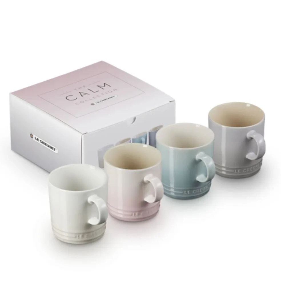 Set de 4 tazas cerámicas Calm Le Creuset