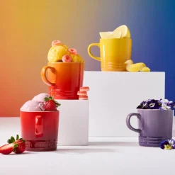 Set de 6 tazas cerámicas tipo Mug 350ml Arcoiris Le Creuset