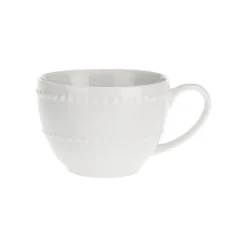 Set de 6 tazas con plato de porcelana Collina La Porcellana Bianca
