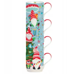 Set de 4 Tazas Mugs apilables Easylife