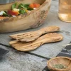 Set de 2 tenedores para ensalada de madera de olivo Selbrae
