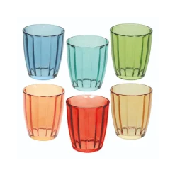 Set de 6 vasos de vidrio Tognana