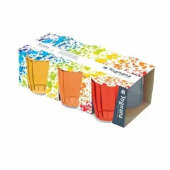 Set de 6 vasos de vidrio Tognana