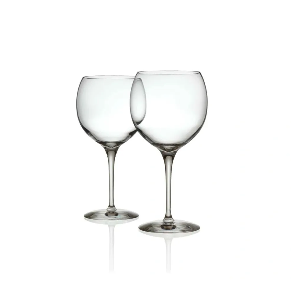Set de 4 vasos de vino de vidrio cristalino Mami XL Alessi