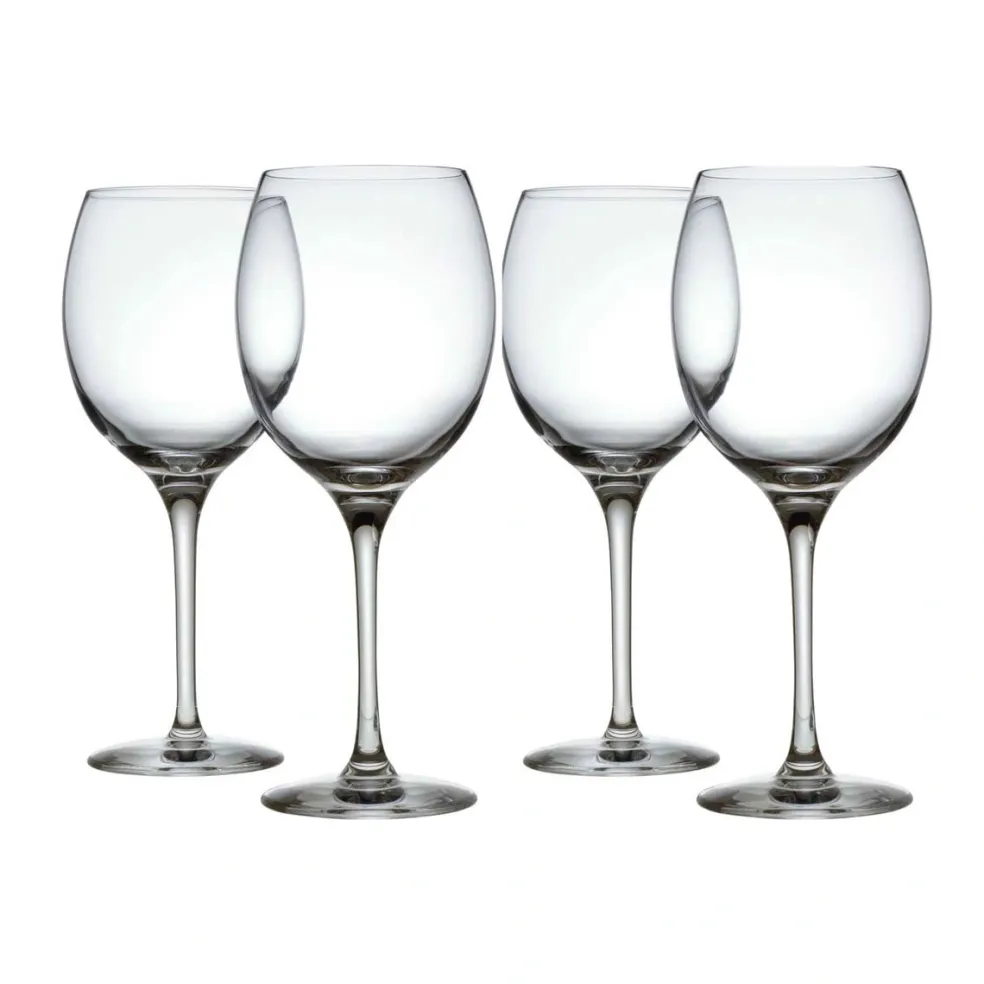 Set de 4 vasos de vino de vidrio cristalino Mami XL Alessi