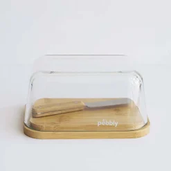 Set mantequillera y cuchillo de Pebbly
