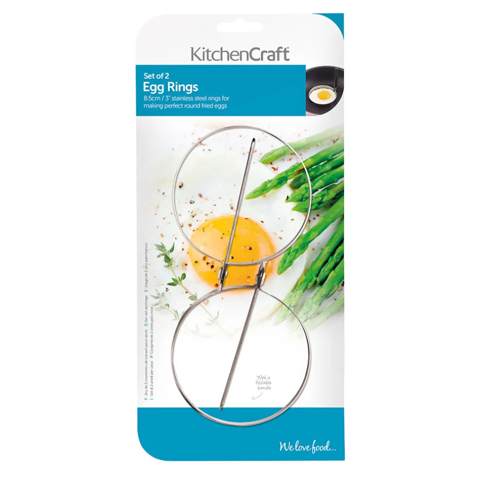 Set 2 moldes para huevos fritos KitchenCraft