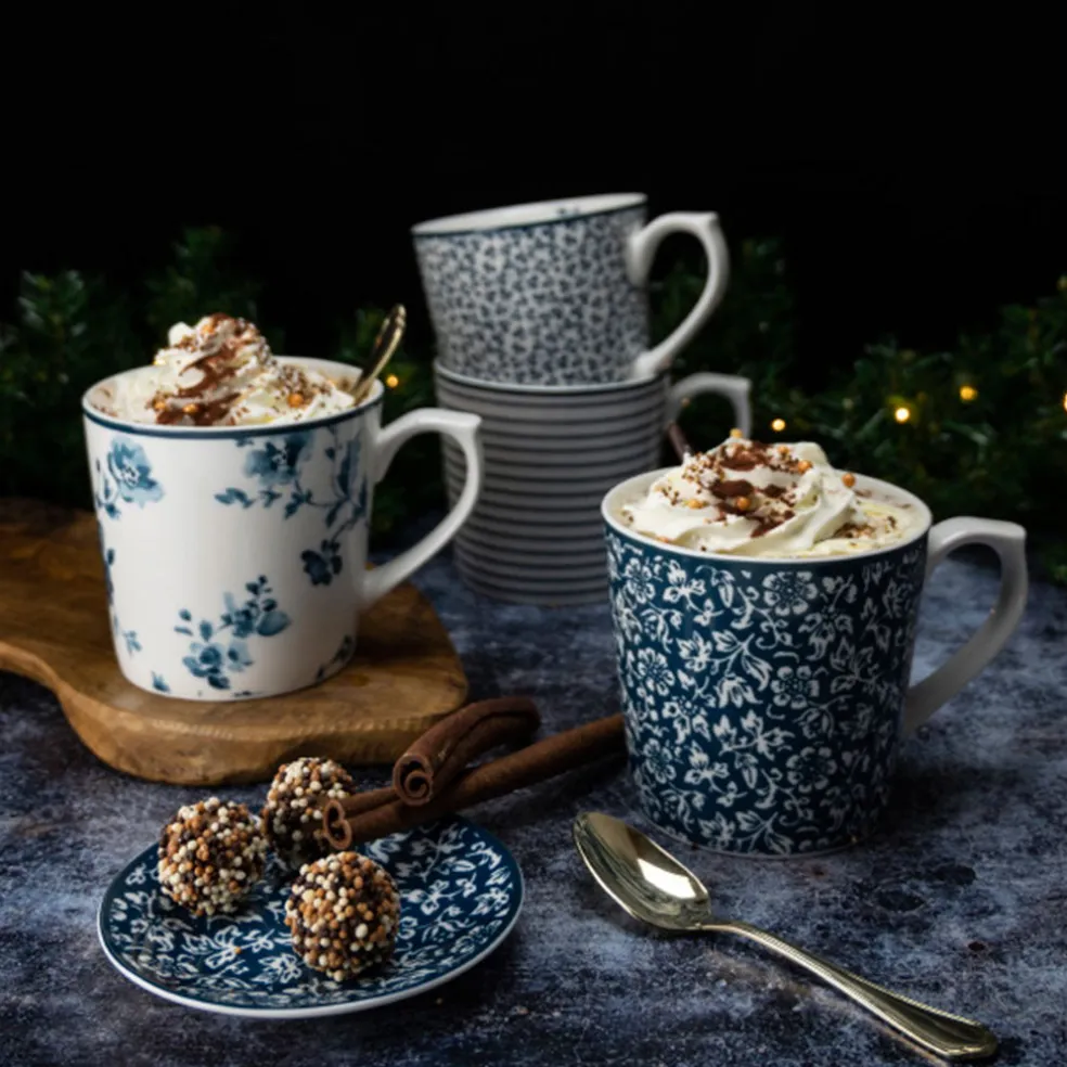 Set 4 mug Blueprint de Laura Ashley