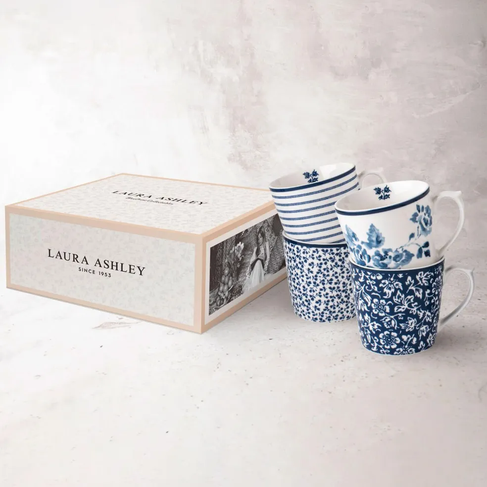 Set 4 mug Blueprint de Laura Ashley