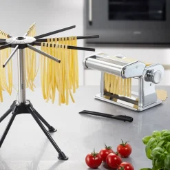 Set para pasta fresca con máquina de acero inoxidable PERFETTA y secador DIVERSO Gefu