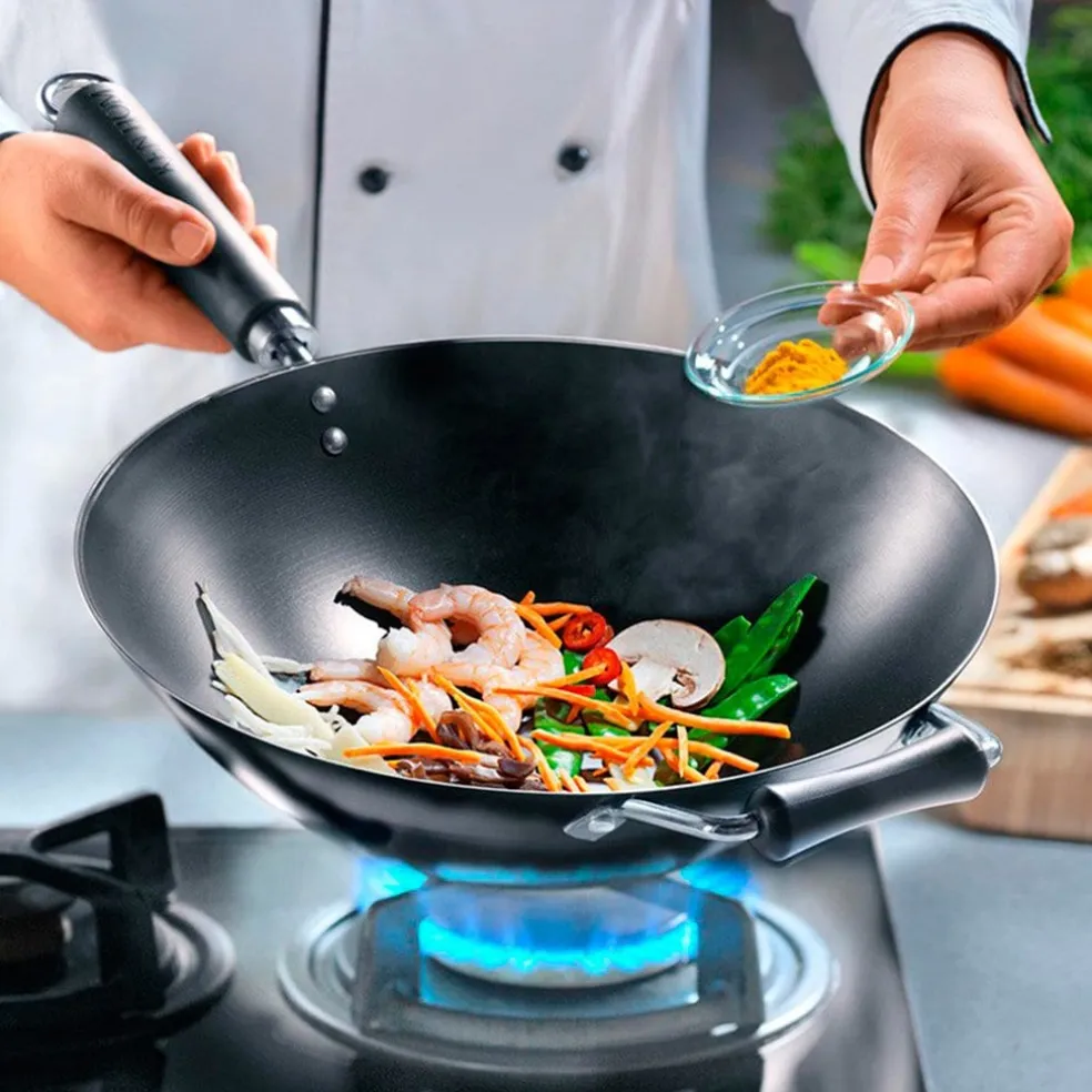 Set 4 piezas wok antiadherente Ken Hom
