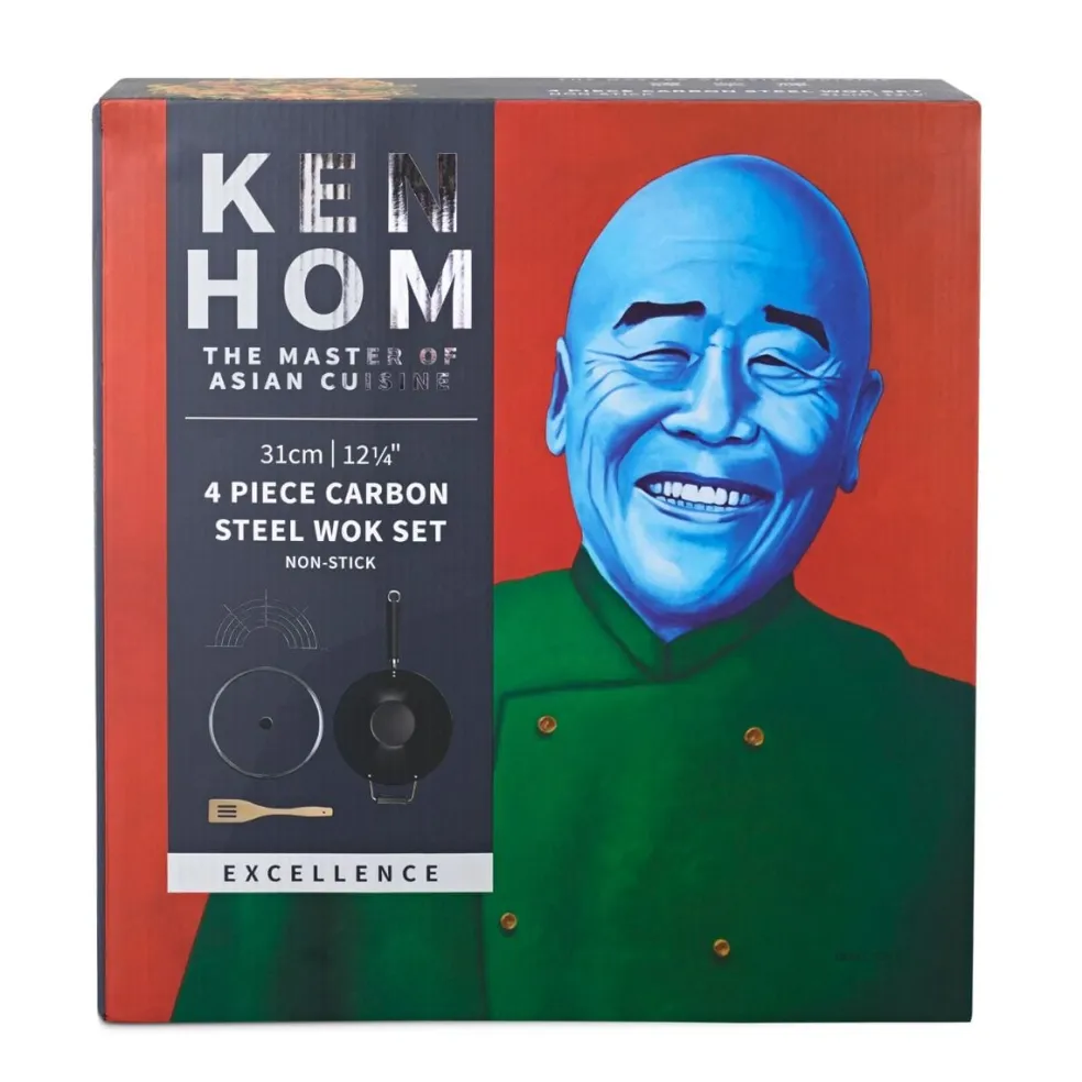 Set 4 piezas wok antiadherente Ken Hom