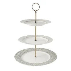 Stand para tartas de 3 pisos de porcelana Wild Clematis Laura Ashley