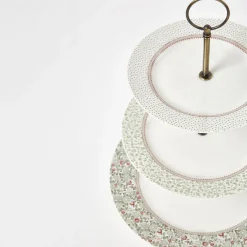 Stand para tartas de 3 pisos de porcelana Wild Clematis Laura Ashley