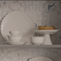 Stand para tartas de porcelana Romeo La Porcellana Bianca
