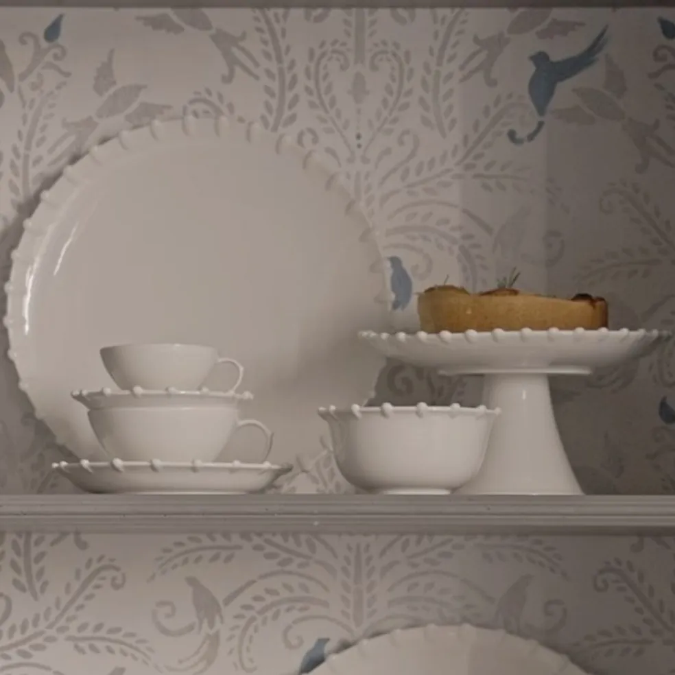 Stand para tartas de porcelana Romeo La Porcellana Bianca