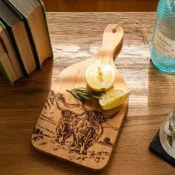 Tabla colgante para cortar y servir de madera de roble Selbrae