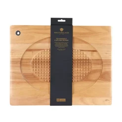 Tabla de madera reversible KitchenCraft MasterClass para carne y corte