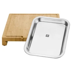 Tabla para cortar de bambú con bandeja de goteo de inox Zwilling