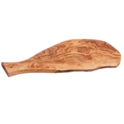 Tabla para cortar y servir de madera de olivo con mango Selbrae
