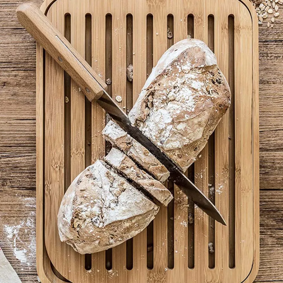 Tabla para el pan de bambú Pebbly