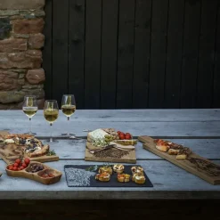 Tabla para quesos y aperitivos de pizarra Selbrae