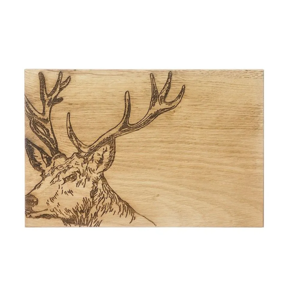 Tabla para servir 30 cm de madera de roble Selbrae