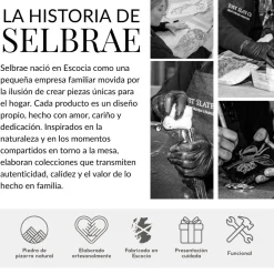 Tabla rectangular grande de pizarra Selbrae