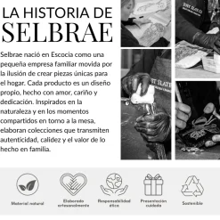 Tabla rectangular para servir y cortar de madera de olivo con mango Selbrae