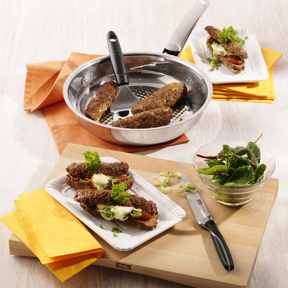 Tacoma de madera con 5 cuchillos de cocina Alaska Fissler