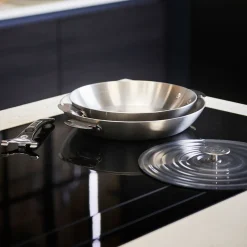 Tapa universal inox De Buyer para sartenes, ollas y paelleras
