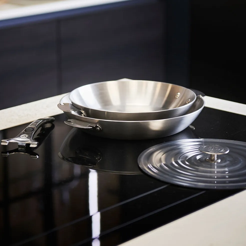 Tapa universal inox De Buyer para sartenes, ollas y paelleras