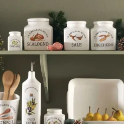 Tarro de porcelana para sal Conserva La Porcellana Bianca