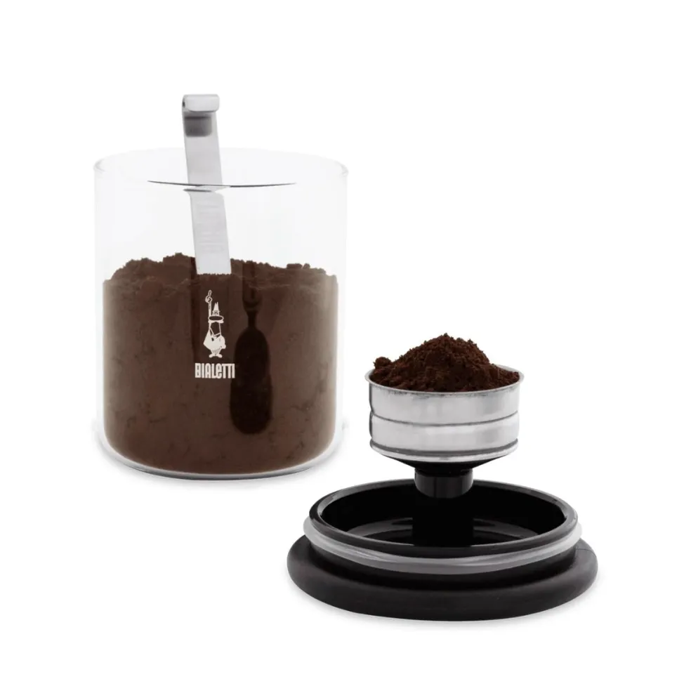 Tarro hermético de cristal para café Bialetti
