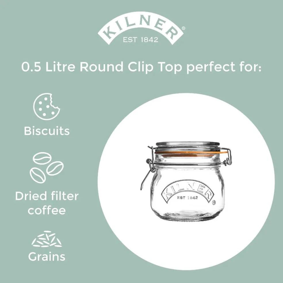 Tarros herméticos de cristal Clip Top de Kilner®
