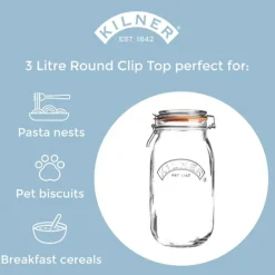 Tarros herméticos de cristal Clip Top de Kilner®