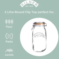 Tarros herméticos de cristal Clip Top de Kilner®