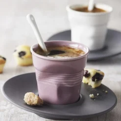 Taza arrugada tipo espresso de porcelana 80 ml Revol