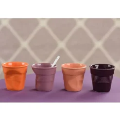 Taza arrugada tipo espresso de porcelana 80 ml Revol