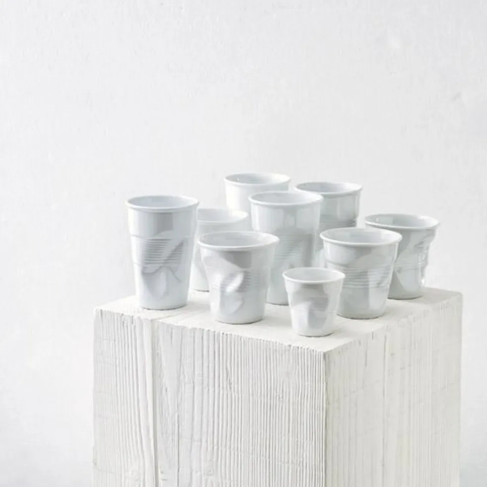 Taza arrugada tipo espresso de porcelana 80 ml Revol