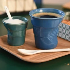 Taza arrugada tipo espresso de porcelana 80 ml Revol