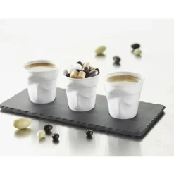 Taza arrugada tipo espresso de porcelana 80 ml Revol