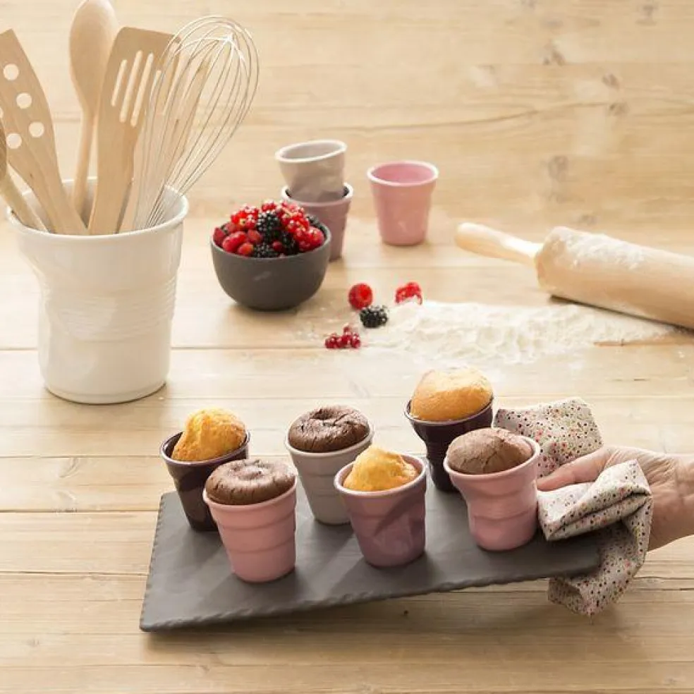Taza arrugada tipo espresso de porcelana 80 ml Revol