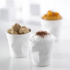 Taza arrugada tipo espresso de porcelana 80 ml Revol