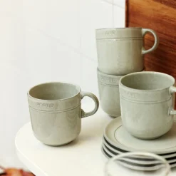 Taza cerámica tipo mug blanca Staub