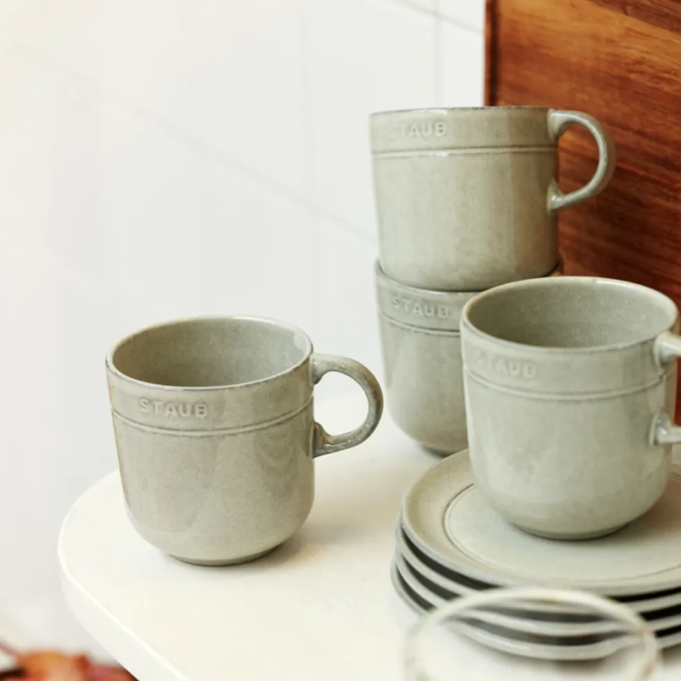 Taza cerámica tipo mug blanca Staub