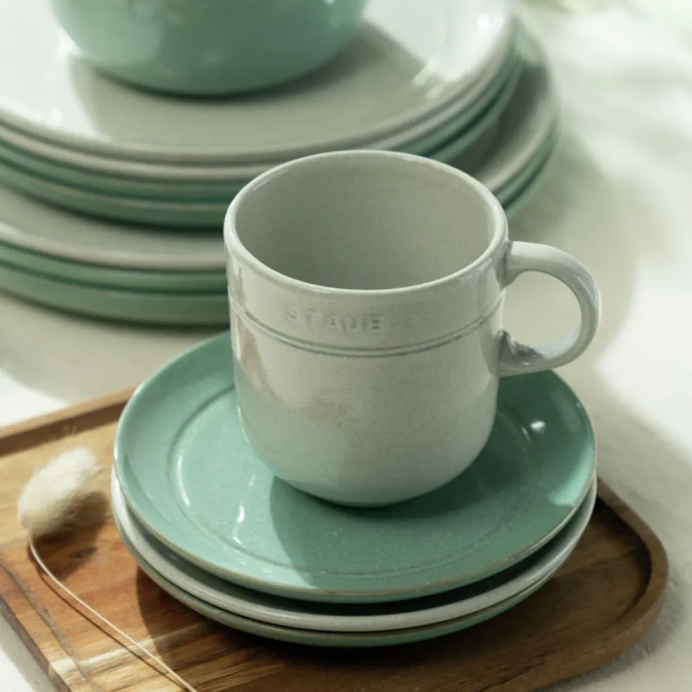 Taza cerámica tipo mug blanca Staub