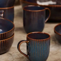 Taza de gres tipo mug Sapphire Dutch Rose