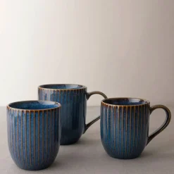 Taza de gres tipo mug Sapphire Dutch Rose